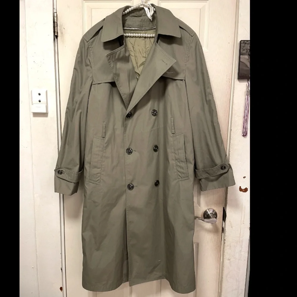 Military DSCP Valor Collection Mens Coat All-Weather Trench Coat Khaki Size 40 R